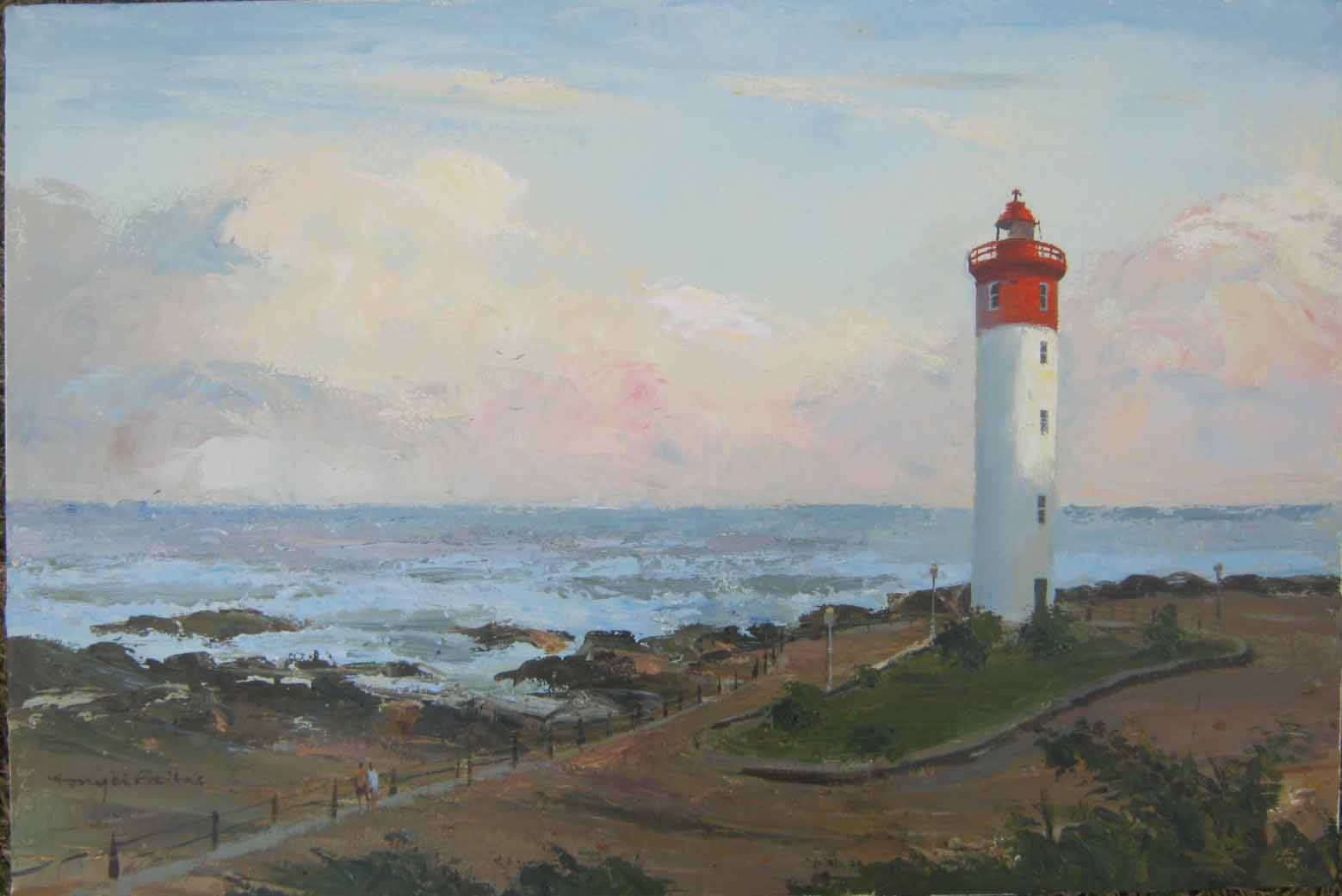ROBERT BADENHORST 50x75cm Umhlanga Lighthouse